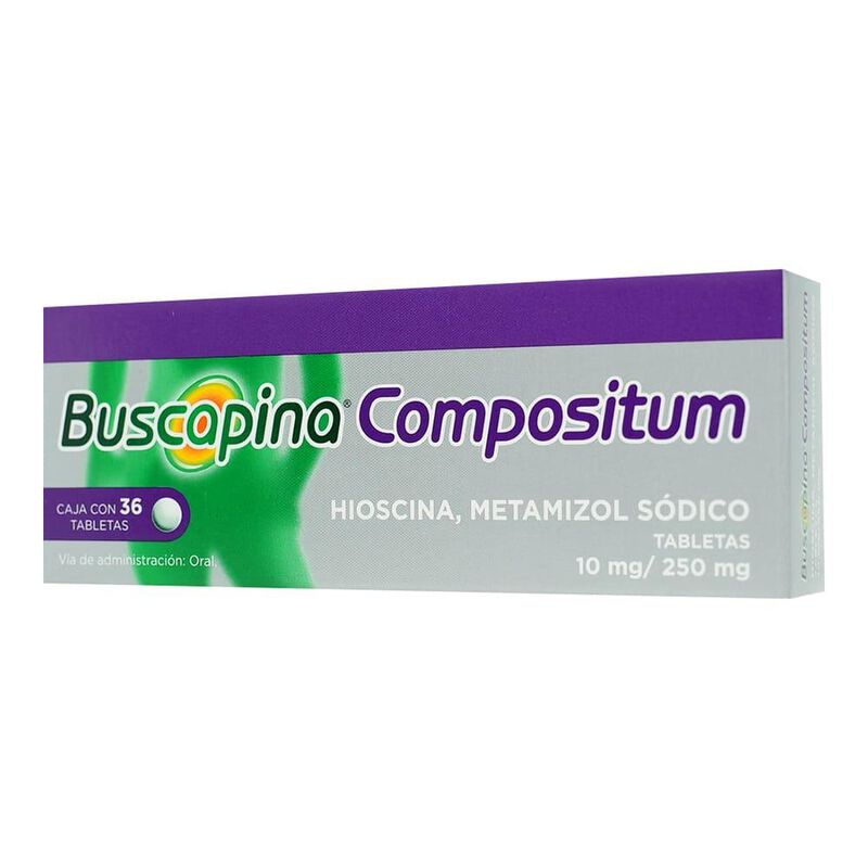 Buscapina 10 mg / 250 mg 36 tabletas 10 mg / 25... image number null
