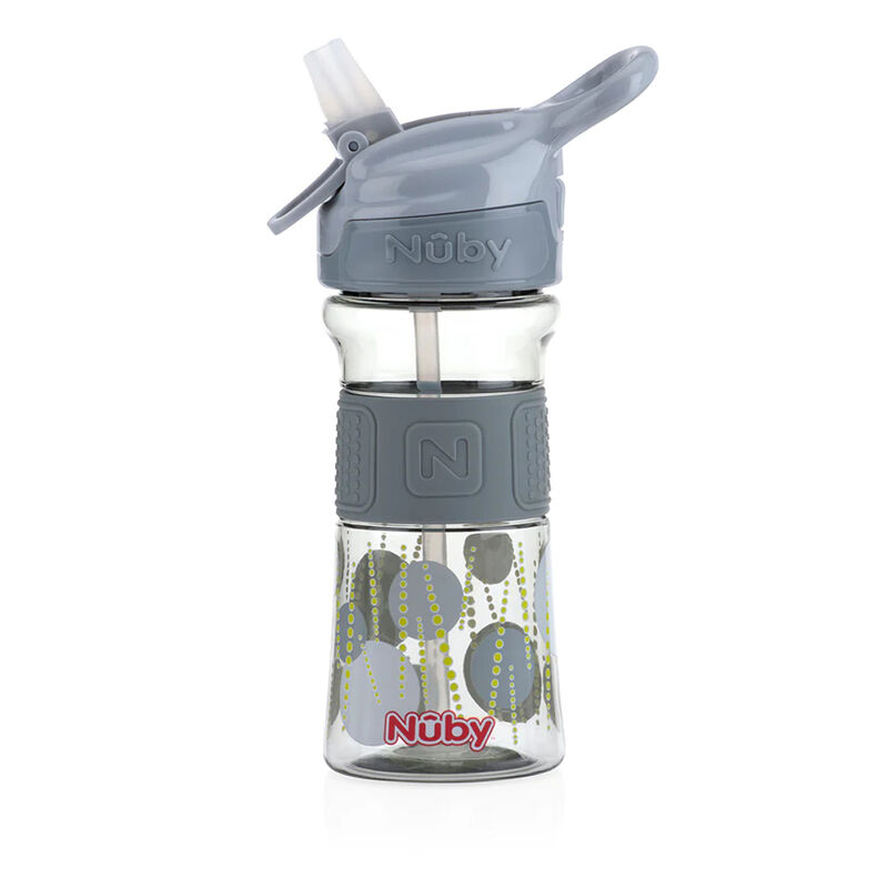 Vaso Flip It Thirsty Reflex Banda Nuby Gris image number null