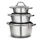Bater&iacute;a Cocina Tramontina Allegra Acero Inox 6 Piezas
