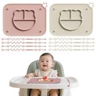 Mantel Individual De Silicona Cathill 29 &times; 22 cm, Pack De 2 (beige Y Rosa), Libre De Bpa