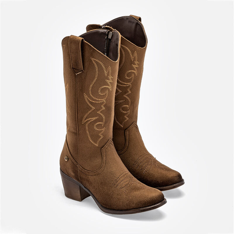 Moramora Bota con peluche para mujer caf&eacute; image number null