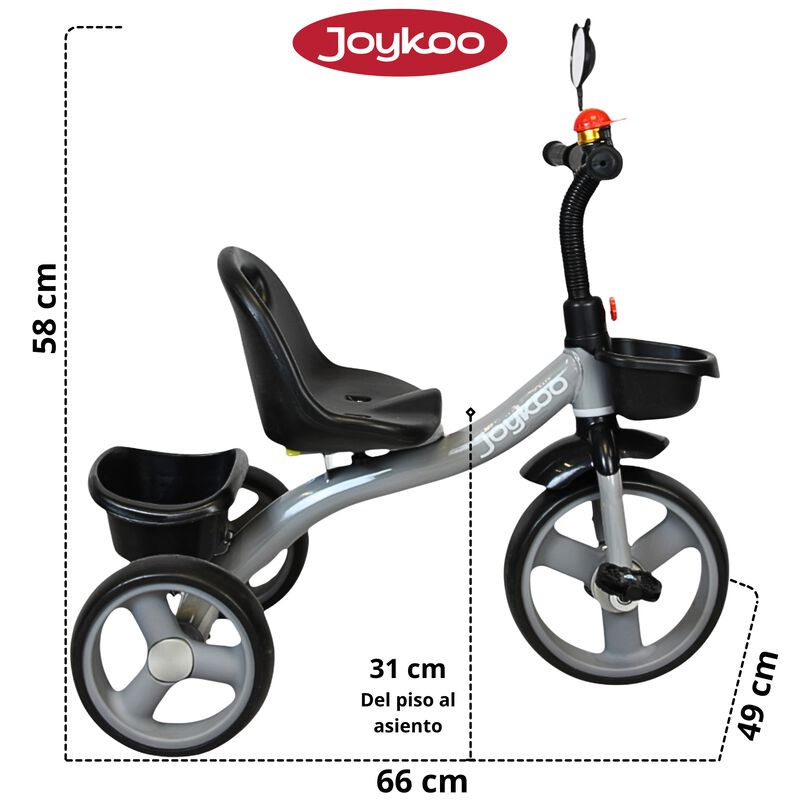 Triciclo para Ni&ntilde;os con Timbre y Espejo Ruedas ... image number null