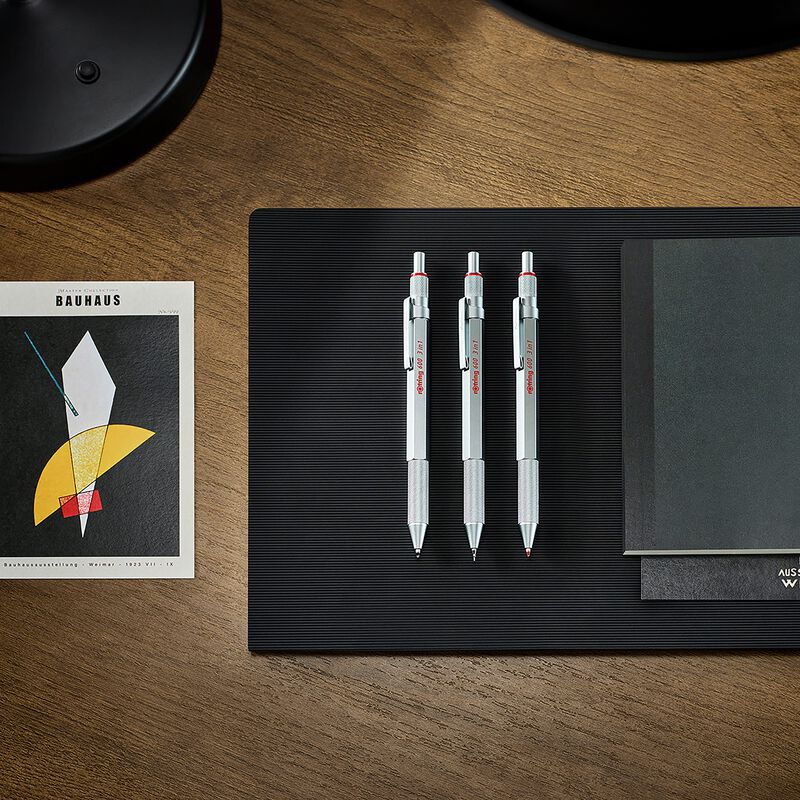 Lapicera Rotring 600 3-en-1 Plateada Multicolor... image number null