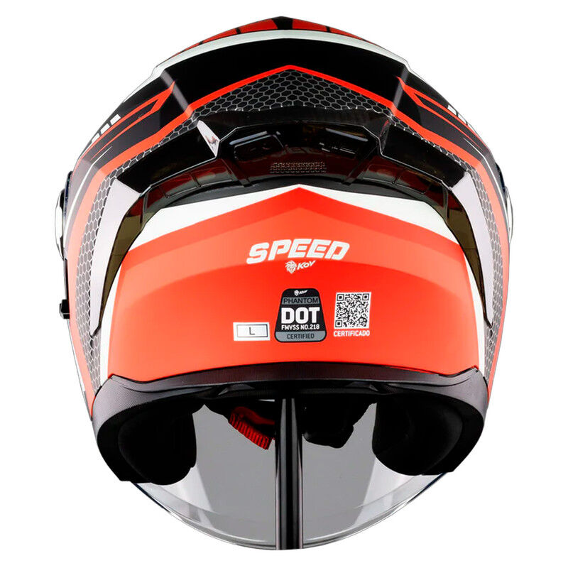 Casco Kov Phantom Speed Red Led M image number null