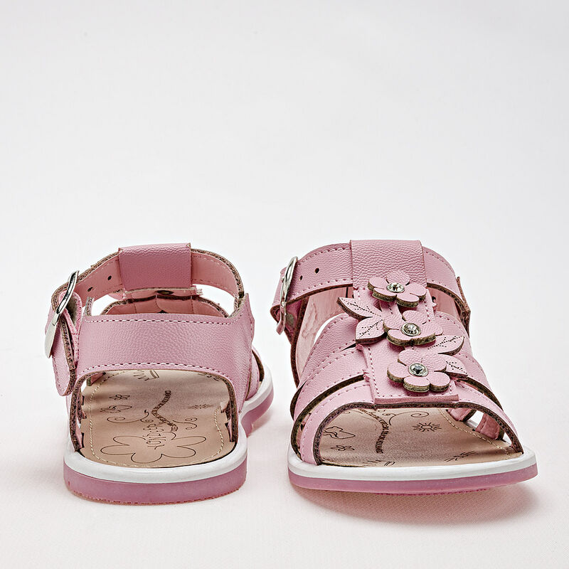 Yondeer Sandalia para bebé niña rosa image number null