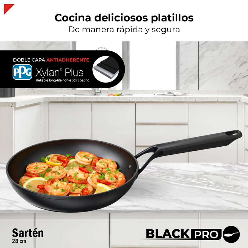 Sart&eacute;n De Aluminio Forjado 28cm Bogner BLACK PR... image number null