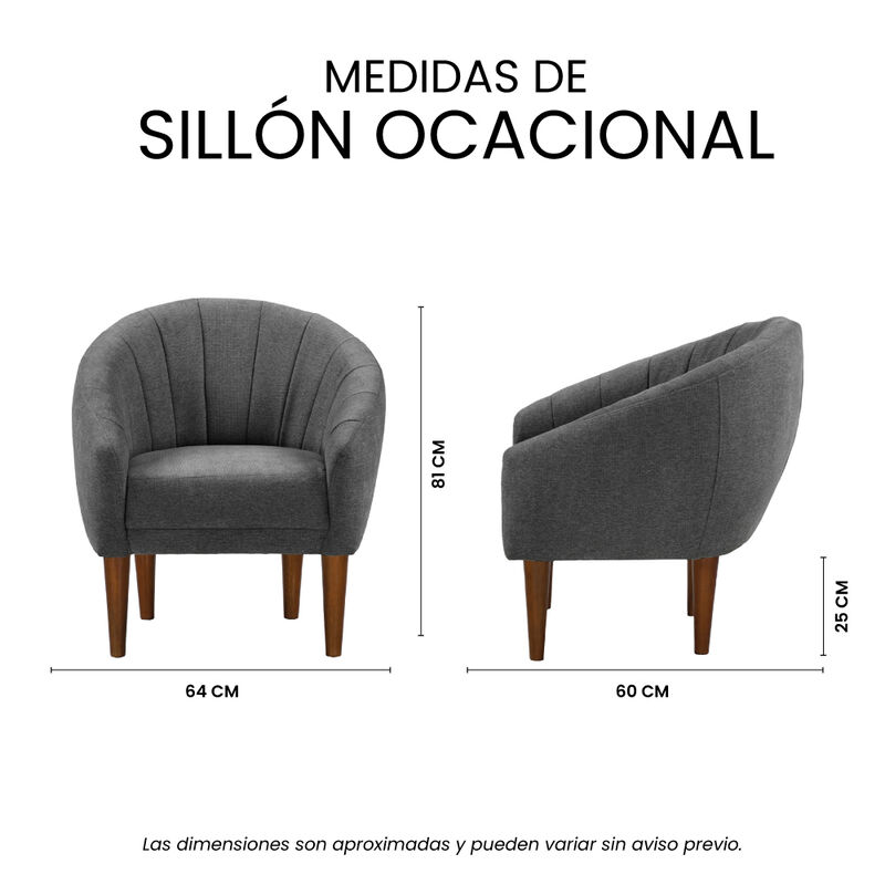 Sill&oacute;n Dicasa Tera Gris Acero image number null