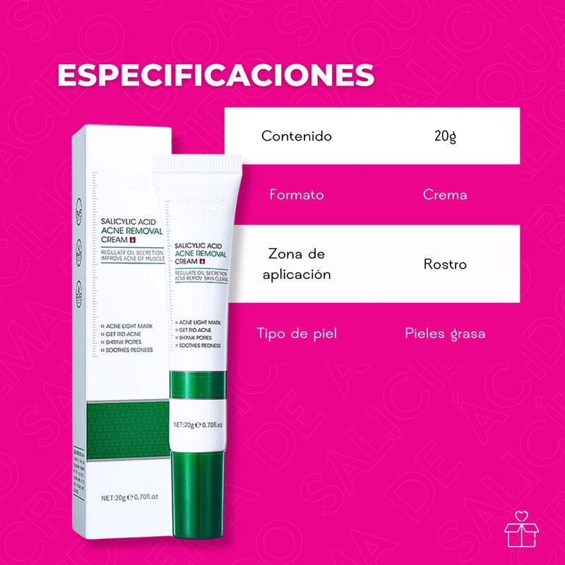 Crema de &Aacute;cido Salic&iacute;lico Anti Acn&eacute; Reduce Gras... image number null