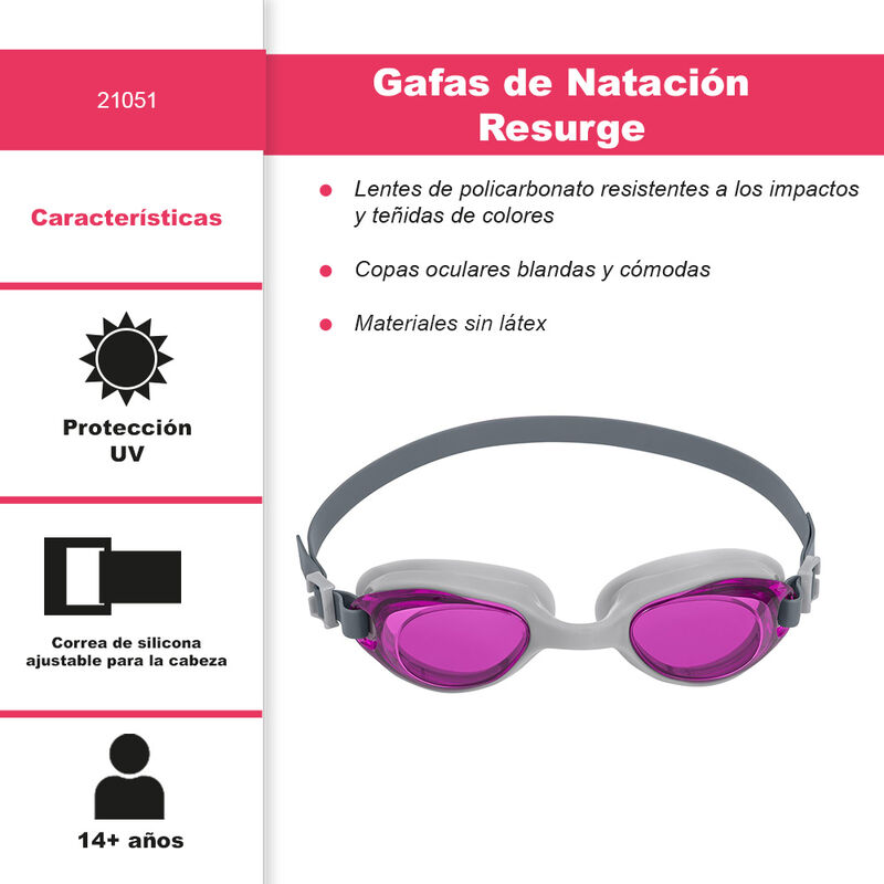 Goggles Bestway Para Adulto Nataci&oacute;n Ajustables... image number null