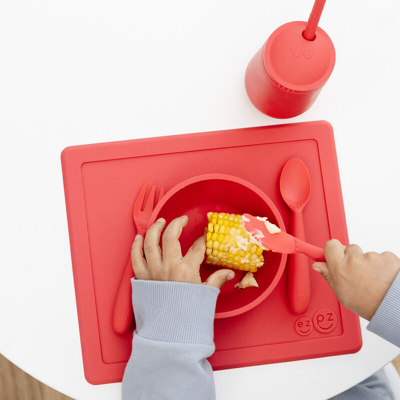 Ezpz Utensilios Happy Coral image number null