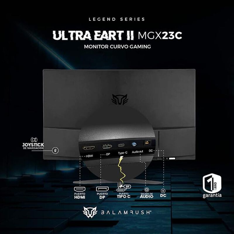 Monitor Gamer Curvo Balam Rush Ultra Earth Ii M... image number null