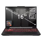 Laptop Asus Tuf 16" Gaming Geforce Rtx 4050 Ryzen7 512gb 16gb Ram Negro Fa607nuq-ws73