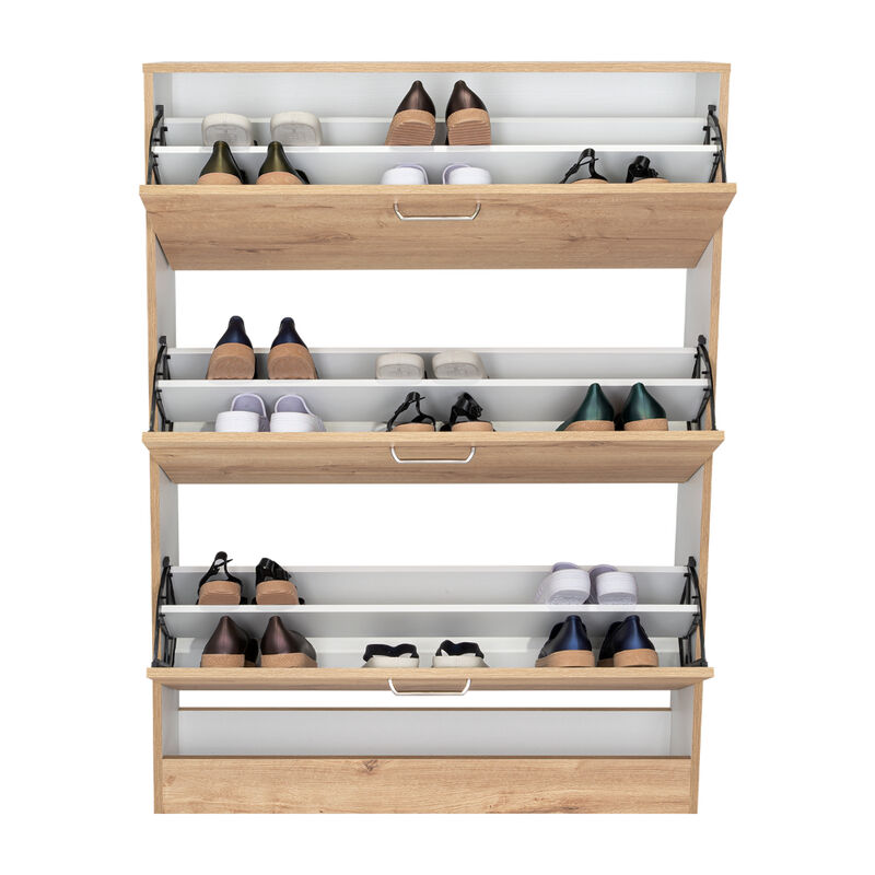 Zapatero Merl&iacute;n Caf&eacute; Claro Y Blanco Virtual Mue... image number null