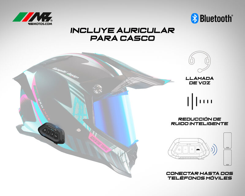 Casco Certificado Axs Nordica Talla Xl Con Disp... image number null