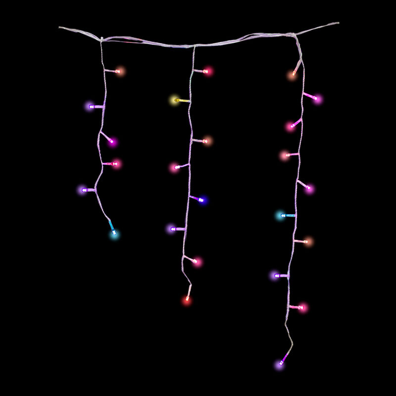 Serie tipo Cascada Luces LED Multicolor 1200 fo... image number null