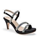 Stella Zapatillas de fiesta para mujer negro plata