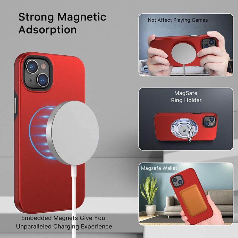 Funda Mybat Fuse Mag Para Iphone 14 Plus - Roja image number null