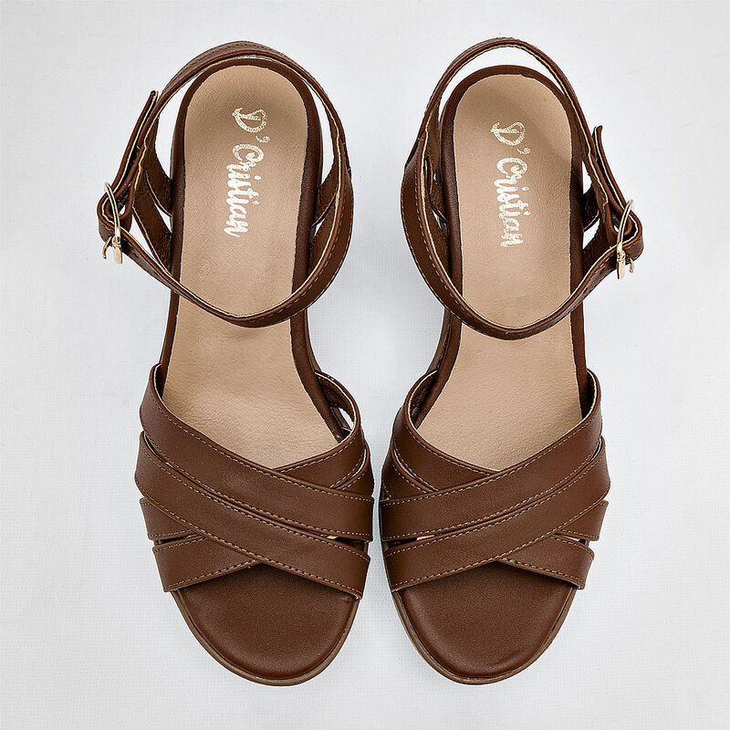 D'Cristian Zapatos para mujer caf&eacute; image number null