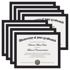 Marco Para Certificados Upsimples 21,6 X 27,9 Cm - Pack De 8 Negro