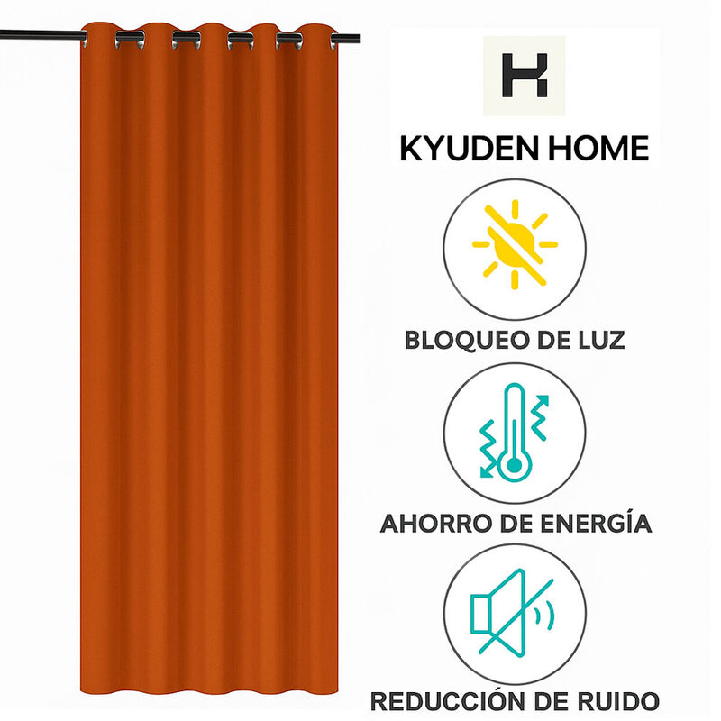 Cortinas Blackout para bloquear luz y ruido She... image number null