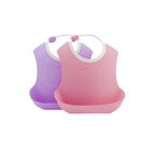 Babero 4+m Twistshake 2pz Rosa Lila Pastel