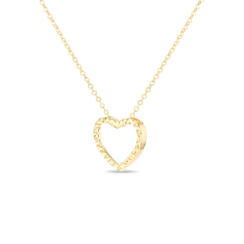 Gargantilla Coraz&oacute;n Oro Amarillo 10k | Joyer&iacute;as... image number null