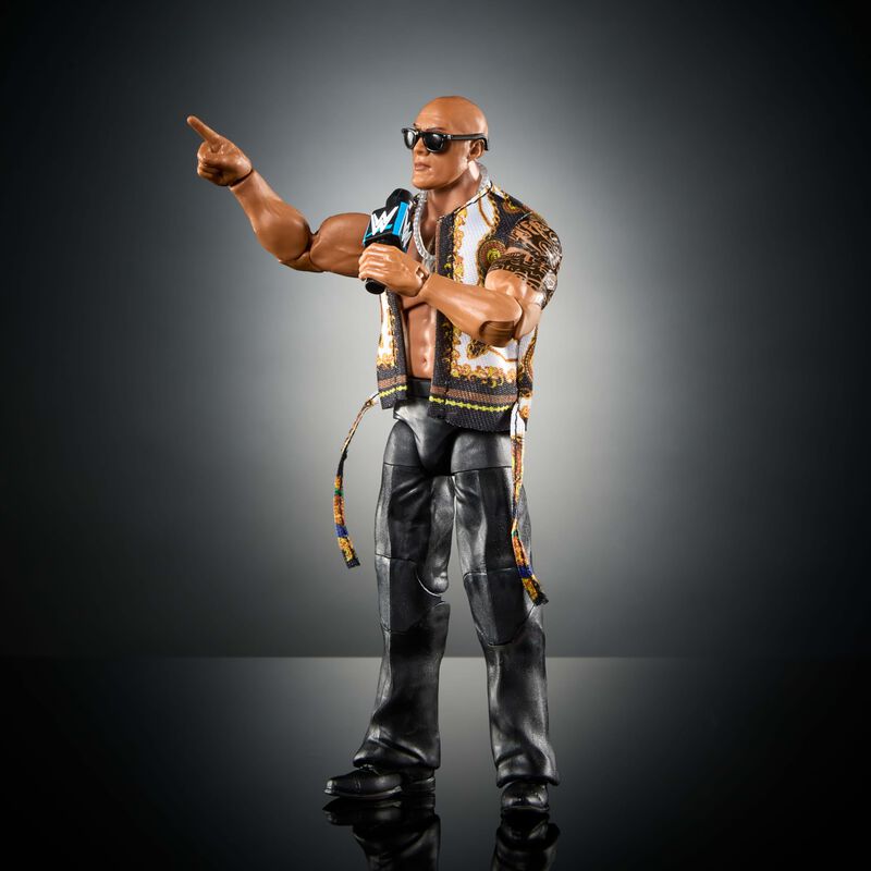 Figura De Acci&oacute;n Mattel Wwe Elite The Rock Seri... image number null