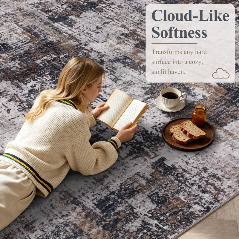 Alfombra Sasttie 152x229 Cm Lavable Abstracta N... image number null