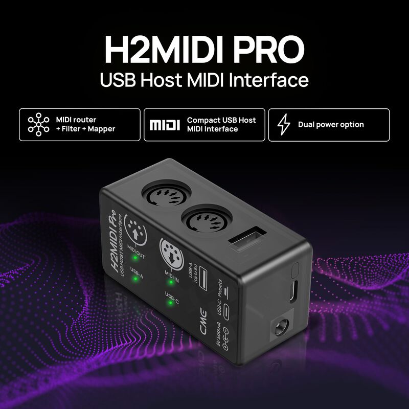 Interfaz Midi Usb Host Cme H2midi Pro Con Enrut... image number null