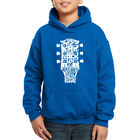 Sudadera Con Capucha Word Art Para Ni&ntilde;o - G&eacute;neros Musicales Guitar Head - Azul Rey