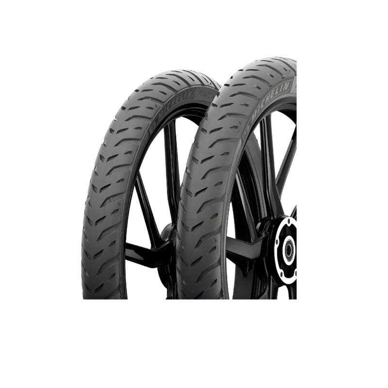 Paquete de Llantas Michelin 140/70-17 y 110/70-... image number null