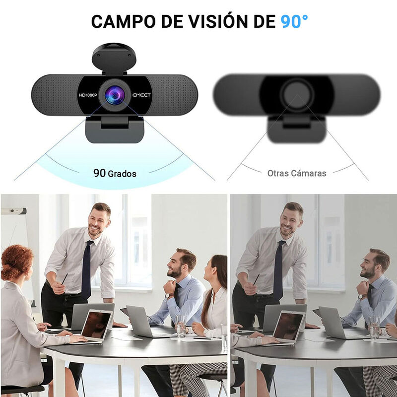 Webcam EMEET C960 Micrófonos Duales Cámara Web ... image number null