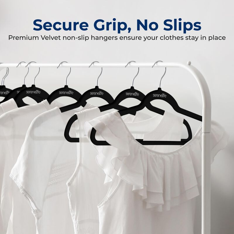 Perchas de ropa Serenelife 100 unidades de terc... image number null