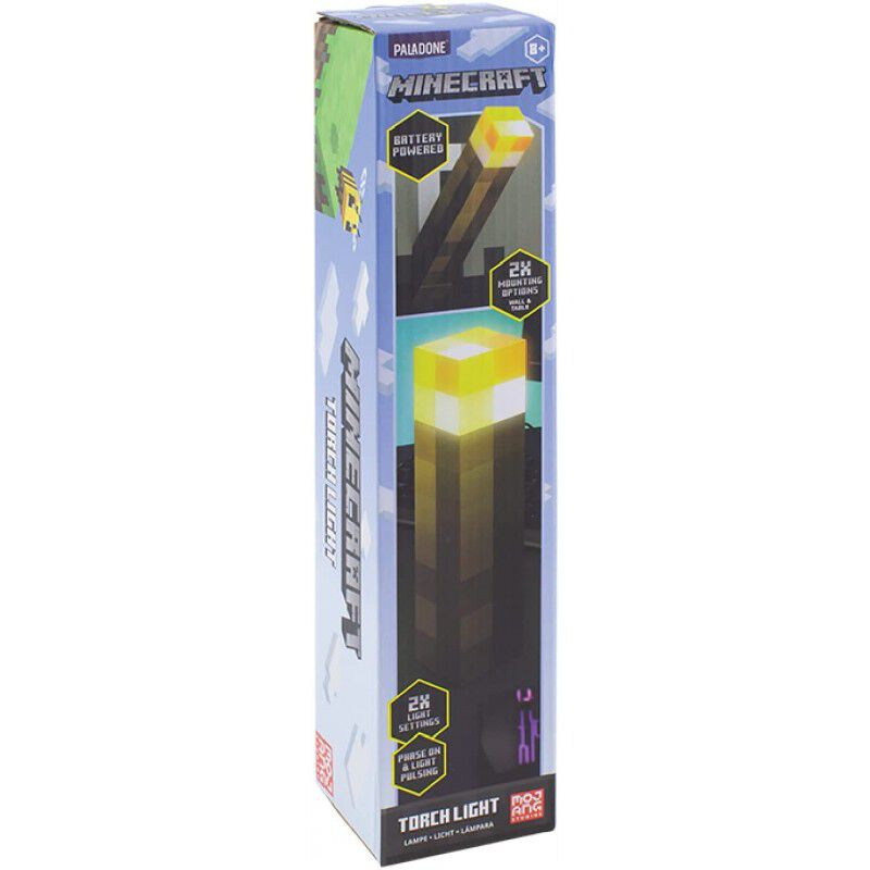 L&aacute;mpara Antorcha Minecraft 2 Modos de Luz image number null
