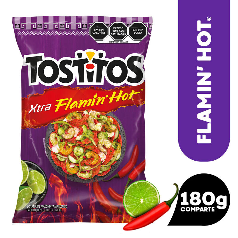 TOSTITOS FLAMIN HOT COMPARTE 180 GR image number null