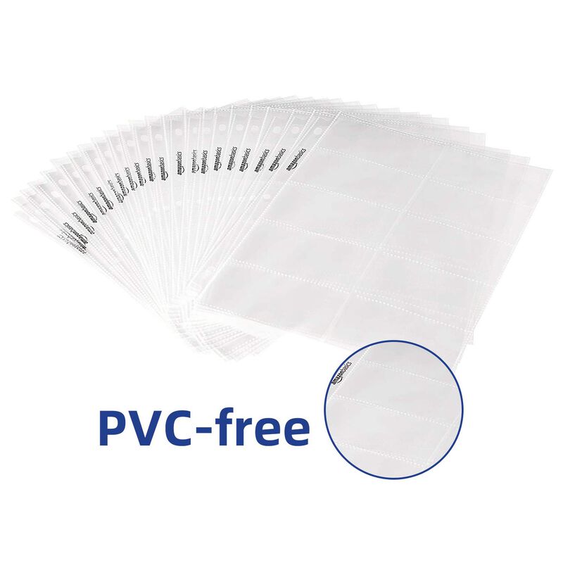 Tarjetero De Pl&aacute;stico Amazon Basics, Paquete De... image number null