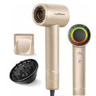 Secadora De Cabello 1500w Con Tecnolog&iacute;a I&oacute;nica, 2 Velocidades, 4 Ajustes, Boquilla Y Difusor (beige) Bluelander.