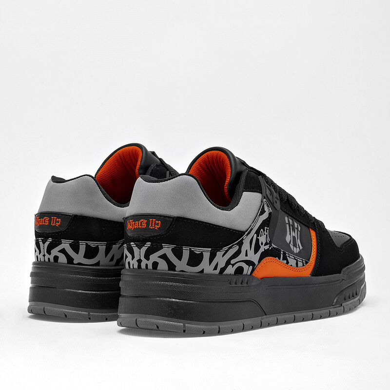 What'S U? Tenis urbano para hombre. Negro gris ... image number null