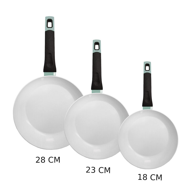 Juego de Sartenes FOODE 18,22 y 28 Ceramico men... image number null