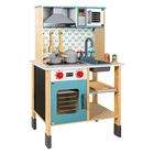 Cocinita Juguete Niña Madera Accesorios Luz Sonido Pizarron Little Monkey