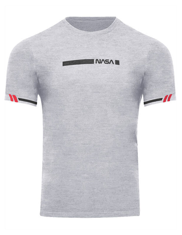 Playera Casual Caballero Premium Estampada Gris... image number null