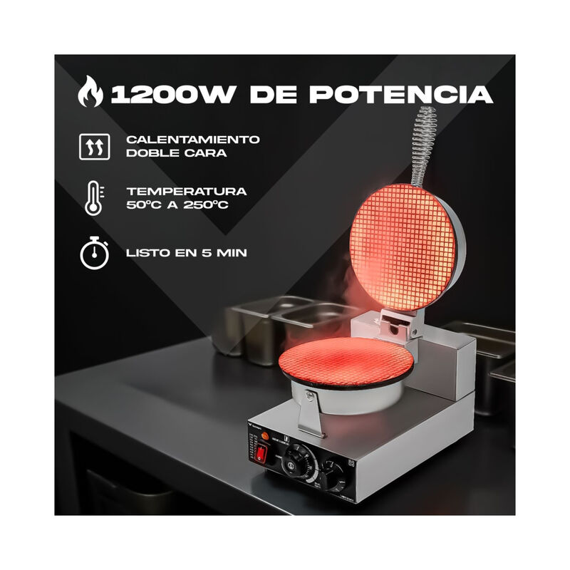 Maquina Conos Marquesitas Individual Temperatur... image number null