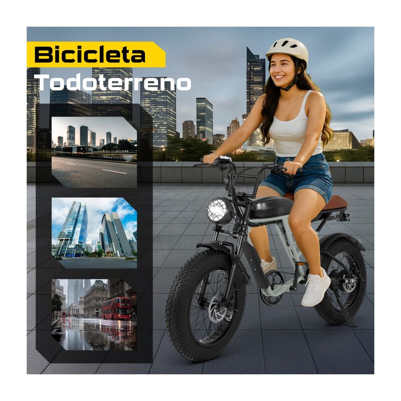 Bicicleta El&eacute;ctrica Monta&ntilde;a Adultos Potente 48k... image number null