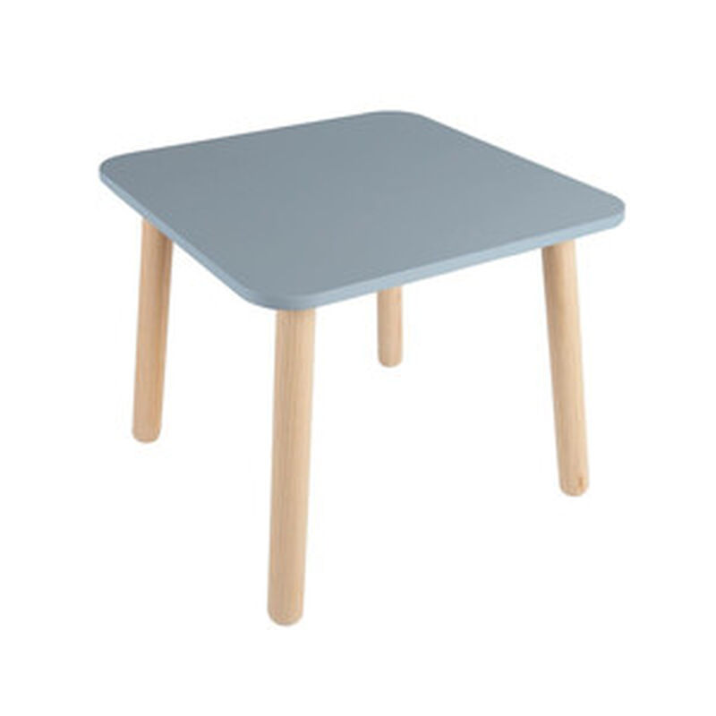 Mesa cuadrada de Madera para Ni&ntilde;os-Azul image number null