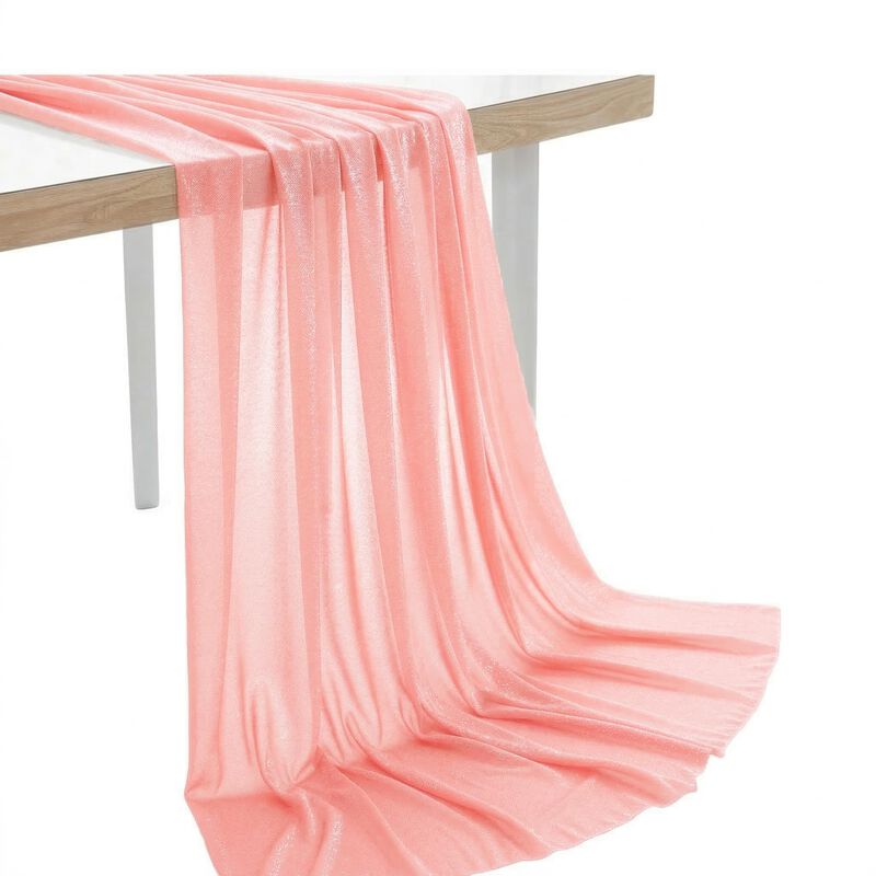 Tela Mds Chiff&oacute;n 10 Yard Durazno 152 cm De Anch... image number null