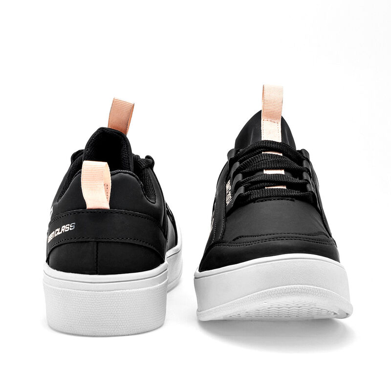 Been Class Tenis urbano para mujer negro rosa image number null