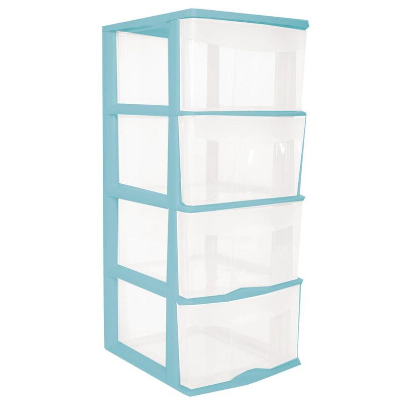 Caja Pl&aacute;stico Organizador Cajonera 4 Cajones Al... image number null