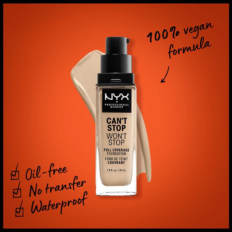 Foundation Nyx Professional Makeup Can't Stop W... image number null