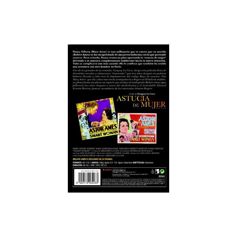 Astucia De Mujer [dvd] (1931) Smart Woman image number null