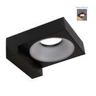 Lampara Sobreponer En Muro Negro 8w Luz Suave Cálida 8hled11